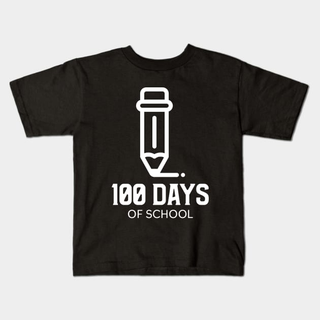 100 days of school Kids T-Shirt by Hunter_c4 "Click here to uncover more designs"